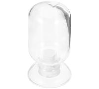 TOKIDNY Pot D'allumettes en Verre Transparent Forme Cloche Classique Chic, Facile à Transporter, pour Décoration la Cuisine et Salon