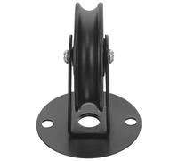TOKIDNY Poulie Plafond pour Luminaire Plafonnier Suspendu, Roue pour Luminaire en Fer Noir, Hauteur Réglable, pour Décoration Intérieure