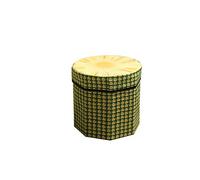 TOKIDNY Tabouret de Rangement Pliant en Tissu D'ananas Capacité de Charge Élevée, Coffre de Rangement pour Salon ou Chambre D'garçon et Filles, Design Fruité