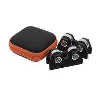 TOKIDNY Testeur Rectitude Queue Billard Rouleau Alliage Noir Outil Portable Contrôle Concentricité 360° pour Queues Snooker Neuf-Balles Accessoires Réparation Billard