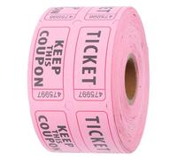TOKIDNY Tickets de Tombola Rose en Papier Design Unique pour Fêtes D'anniversaire et Salons Professionnels, Rouleau de Billets pour Événements et Interactions Sociales