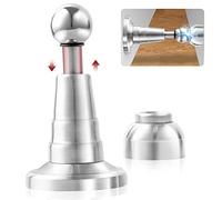 TOKPLNU Butée de porte magnétique, support de porte magnétique à loquet doux avec amortisseur hydraulique mis à jour, en acier inoxydable, butée de porte magnétique robuste, butée de porte extérieure