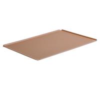 Tôle perforée en aluminium GN 2/1, 4 côtés à 45°, silicone