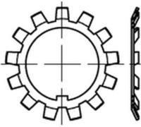 Tôles de sécurité Reyher DIN 5406 pcs MB 16/M 80x2 054060000160000 (10 pièces)