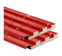 Tôles de toiture isolées en alliage, Alum Insul Corr Toit Panels0.5x0.8-1.5m 2-8PC Garage Stable Connectable Extérieur