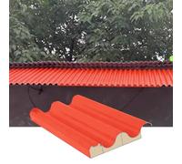 Tôles de toiture isolées en alliage, Panneaux de toit en aluminium isolés tente noyau for le hangar pergola mur(Orange,L-1.1m/3.6ft)