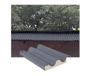 Tôles de toiture isolées en alliage, Panneaux de toit en aluminium isolés tente noyau for le hangar pergola mur(Grey,L-0.9m/3ft)