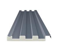Tôles de toiture isolées en alliage, Panneaux de toit InsulCore AlumCorr, 100 pièces, 5,2 pouces, 3, à 8, pieds, gazebo for maison mobile, garage et écurie