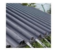 Tôles de toiture isolées en alliage, Panneaux de toit ondulés en aluminium à noyau isolé, longueur 0,8-1,5 m, drainage rapide(Grey,L-0.8m/2.6ft)