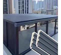 Tôles de toiture isolées en alliage, Panneaux de toiture ondulés en aluminium isolés, 0,8-1,5 m, isolation thermique, coupe facile for patio(2PC,1.4m/4.6ft)