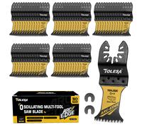 TOLESA 3/50 pièces jeu de lames de scie oscillantes à bord d'arc lames multi-outils oscillantes à dents japonaises pour bois plastique coupe propre 50PCS