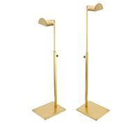 TOLIDA Lot de 2 supports réglables en acier inoxydable pour sac à main Doré Porte-manteau sur pied réglable pour sacs à main sur un seul côté pour chapeaux, portefeuilles