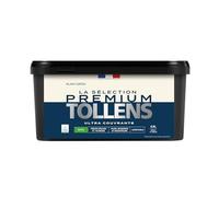 Tollens - Peinture Couleur - Murs, Boiseries & Radiateurs - La Sélection Premium - Pièces sèches et humides - Ultra couvrante & résistante - Ultra rapide - Ecolabel - Satin - BLANC GRÈGE - 2L5 = 30m²