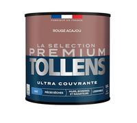 Tollens - Peinture Couleur - Murs, Boiseries & Radiateurs - La Sélection Premium - Pièces sèches - Ultra couvrante - Résistante - Ultra rapide - Ecolabel - Mat - ROUGE ACAJOU - 0L5 = 6m²