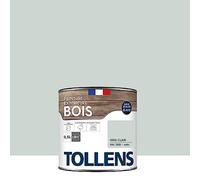 Tollens - Peinture extérieure bois 2 en 1 - Ultra Résistante - Finition Satin - Laque Riche en Résine - Pour Toute Boiserie Extérieure - Sans Sous-Couche - Gris Clair - 0,5L = 8m2