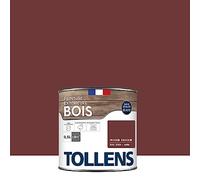 Tollens - Peinture extérieure bois 2 en 1 - Ultra Résistante - Finition Satin - Laque Riche en Résine - Pour Toute Boiserie Extérieure - Sans Sous-Couche - Satin - Rouge Basque - 0,5L = 8m2