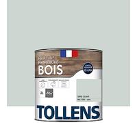 Tollens - Peinture extérieure bois 2 en 1 - Ultra Résistante - Finition Satin - Laque Riche en Résine - Pour Toute Boiserie Extérieure - Sans Sous-Couche - Satin - Gris Clair - 2L = 32m2
