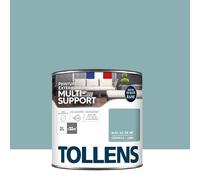 Tollens Peinture extérieure multisupport - Ultra résistante - Haute qualité - Satin - Bleu Ile de Ré - 2L = 28m2