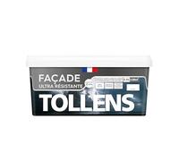 Tollens - Peinture Façade Acrylique Ultra Résistante, Pour Murs Extérieurs, Murets, Abris de Jardin, Mat, Blanc, 2.5L = 17m2
