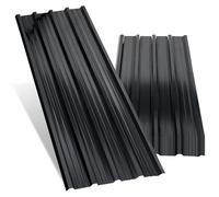 TolleTour 12 pièces tôle trapézoïdale 129x46cm Profiblech SET incl. 1 paire de gants, anthracite galvanisé tôle de toit 7m² tôle ondulée plaques de toit pour abri de jardin carport