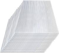TolleTour 14x Polycarbonate alvéolaire Plaques alvéolaires doubles Plaques alvéolaires Plaque de serre 4mm 10,25 m²