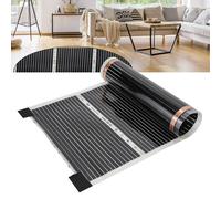 TolleTour 220W/m2, film chauffant Chauffage électrique infrarouge, chauffage au sol, taille des pièces : Longueur 2,0 m, Largeur 0,5 m (6㎡)
