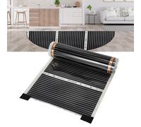 TolleTour 220W/m2, film chauffant Chauffage électrique infrarouge, chauffage au sol, taille des pièces : Longueur 2,0 m, Largeur 0,5 m (5㎡)