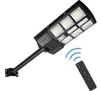 TolleTour 3X 300W Réverbère mural solaire avec détecteur de mouvement Lampe de rue LED