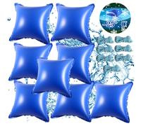 TolleTour 8pcs Pool Coussins de piscine Coussin d'air d'hiver 122 x 122 x 60 cm, coussin de piscine, coussin d'air, coussin d'hiver pour bâche de couverture de piscine hivernage