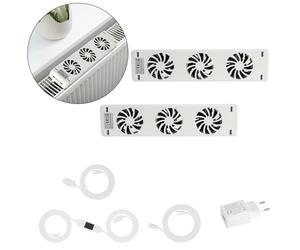 TolleTour Amplificateur de radiateur Kit d'extension radiateur booster ventilateur radiateur Duo-Set