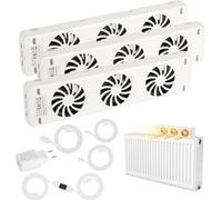 TolleTour Amplificateur de radiateur Kit d'extension radiateur booster ventilateur radiateur ventilateur Trio-Set