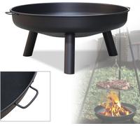 TolleTour Bol de feu radiant 80 cm Feu de jardin confortable Corbeille de feu Feu de terrasse