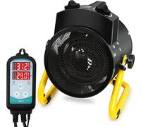 TolleTour Chauffage de serre Accessoires de jardin & de serre 2000W Semis avec régulateur de température Chauffage de serre de jardin