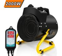 TolleTour Chauffage pour abri de jardin 2000W avec régulateur de température et IPX4 pour les plantes