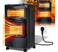TolleTour Chauffe-gaz céramique 4200 watts avec régulateur de pression de gaz et tuyau de gaz Housse de protection incluse pour un chauffage polyvalent avec des bouteilles de butane ou de propane