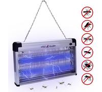 TolleTour Destructeur d'insectes électrique 40W LED Piège à insectes avec lumière UV Lampe à moustiques Piège à mouches Tueurs de moustiques pour l'intérieur Chambres d'enfants Jardins