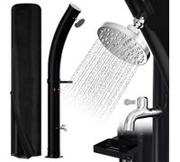 TolleTour Douche solaire 35 L Douches de jardin Douche de piscine Douche extérieure Douche solaire courbée avec housse de protection