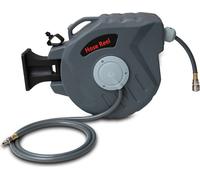 TolleTour Enrouleur de tuyau Enrouleur de tuyau automatique air comprimé automatique 20m de tuyau d'air comprimé raccord 1/4 incl. support de tuyau mural, pression de travail max. 18 bar