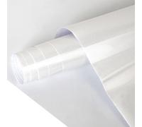 TolleTour Papier peint vinyle 500cm x 61cm Auto-adhésif cuisine, PVC autocollant film adhésif, paillettes, étanche, résistant à l'huile, uni, (1 pc), pour meubles, armoires, murs, portes, salon, chamb