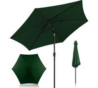 TolleTour Parasol 2,7 m vert Parasol de balcon, parasol à pied déporté, parasol de jardin, parasol de marché, parasol de terrasse avec housse de protection Protection solaire UV30+