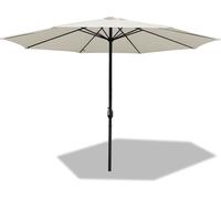 TolleTour Parasol 3,5 m beige Parasol de balcon, parasol à pied déporté, parasol de jardin, parasol de marché, parasol de terrasse avec housse de protection Protection solaire UV30+