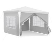 TolleTour Pavillon Tente de jardin - Tente de réception robuste de haute qualité avec pergola blanche 3x3m