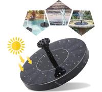 TolleTour Pompe solaire Pompes de jardin 190L/h 7V/1.5W Fontaine Pompe de bassin Panneaux solaires Jeu d'eau de bassin Fontaine solaire