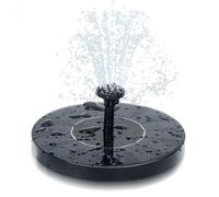 TolleTour Pompe solaire pour fontaine 1.5W Pompe solaire Fontaine solaire Pompe de bassin solaire avec 6 styles de fontaine Pompe à eau solaire Fontaine solaire noire pour jardin extérieur Pompe à eau