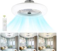 TolleTour Ventilateur de plafond 80w Smart LED Plafonnier Télécommande Minuterie Variable Ventilateur