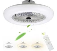 TolleTour Ventilateur de plafond Led avec éclairage Fan Vitesse du vent réglable pour salon salle à manger chambre à coucher