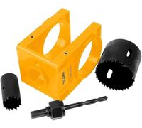 Tolsen Kit d'installation de serrure de porte, jaune, lot de 25 pièces