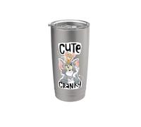 Tom and Jerry Cute And Cranky Gobelet isotherme en acier inoxydable double paroi