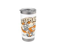 Tom and Jerry Let's Play Gobelet isotherme en acier inoxydable double paroi