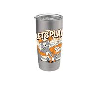 Tom and Jerry Let's Play Gobelet isotherme en acier inoxydable double paroi